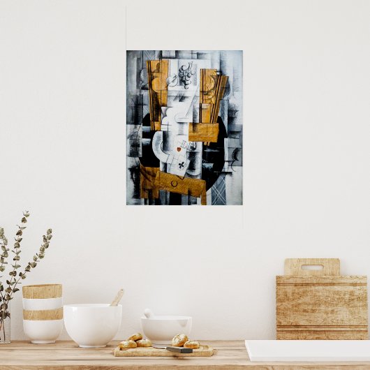Naturemorte von Georges Braque Poster (Küche)
