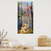 Naturepfad Kardinal Poster (Küche)
