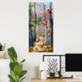 Naturepfad Kardinal Poster (Heimbüro)