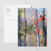 Naturepfad Kardinal Postkarte (Vorne/Hinten)
