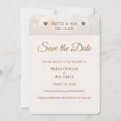 Naturepferde Foto Hochzeit nach Maß Save The Date (Vorderseite)