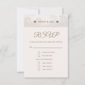 Naturepferde-Foto mit RSVP-Antwortkarte RSVP Karte (Vorderseite)