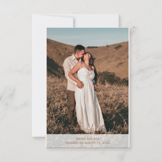 Naturepferde-Foto mit RSVP-Antwortkarte RSVP Karte (Rückseite)