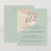 Naturerdraht Dusty Rose Blush Pink Hochzeit (Vorne/Hinten)