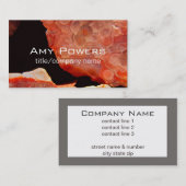 Naturereignis Visitenkartenoriginal Foto Visitenkarte (Vorne/Hinten)