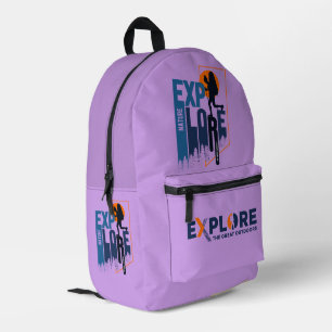 Naturerforschung   Druckknopfbeutel (Frauen) Bedruckter Rucksack