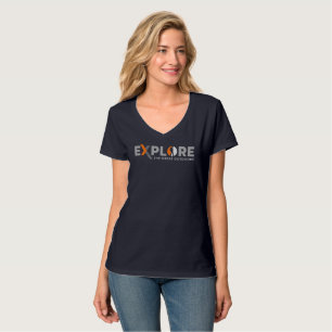 Naturerforschung   Frauen V-Neck T-Shirt