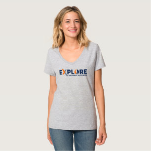 Naturerforschung Frauen V-Neck T-Shirt