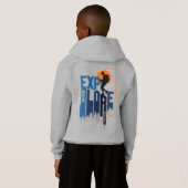 Naturerforschung | Kinder Hoodie (Schwarz voll)