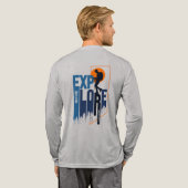 Naturerforschung (Leichtmodus) | Männer Langarm Tri-Blend Shirt (Voller Rücken)