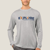 Naturerforschung (Leichtmodus) | Männer Langarm Tri-Blend Shirt (Vorderseite)