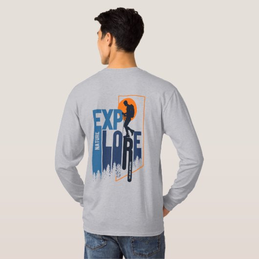 Naturerforschung | Men Long Sleeve T-Shirt (Schwarz voll)