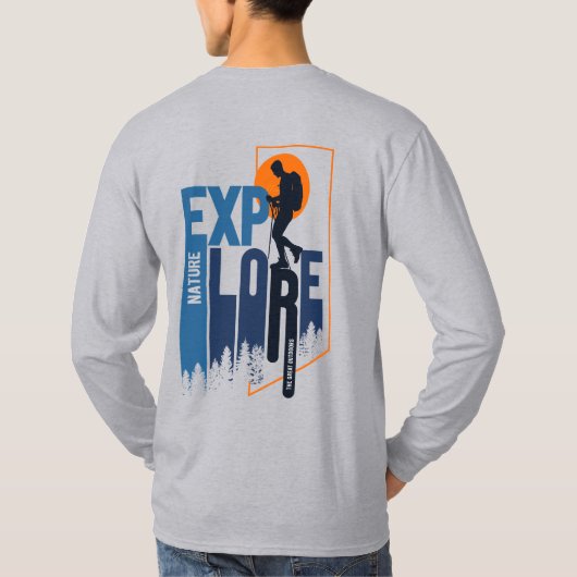 Naturerforschung | Men Long Sleeve T-Shirt (Rückseite)