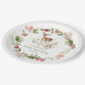 Naturerlebnis-Hirschdusche Pappteller (Schrägansicht)