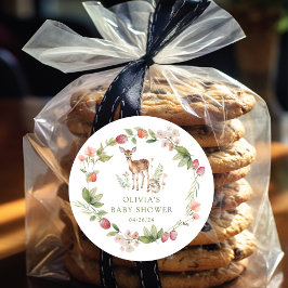 Naturerlebnis-Hirschdusche Runder Aufkleber