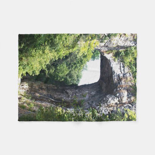 Nature's Archway - Natural Bridge Fleecedecke (Vorderseite (Horizontal))