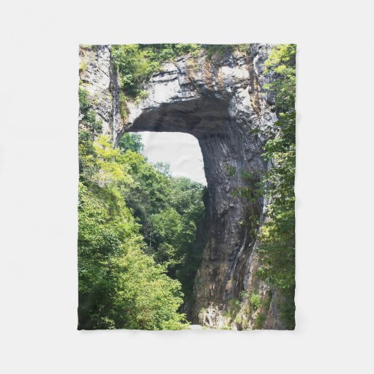 Nature's Archway - Natural Bridge Fleecedecke (Vorderseite)