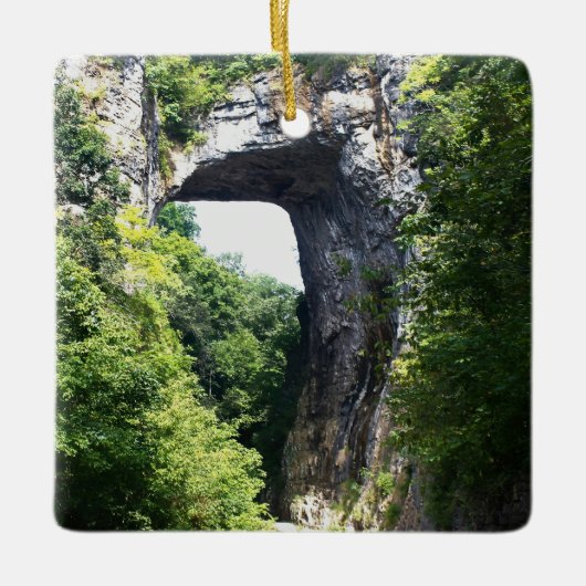 Nature's Archway - Natural Bridge Keramikornament (Vorderseite)