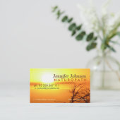Nature's Beauty Business Card Visitenkarte (Stehend Vorderseite)