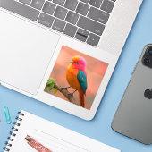 Nature's Beauty in One Frame Aufkleber (Laptop mit iPhone)