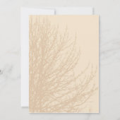 Nature's Branches Hochzeitsessen Probe Einladung (Rückseite)