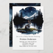 Nature's Calling Adventure erwartet Baby Shower Einladung (Vorne/Hinten)