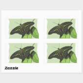 Nature's Camouflage Butterfly Rechteckiger Aufkleber (Blatt)