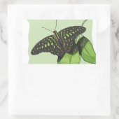 Nature's Camouflage Butterfly Rechteckiger Aufkleber (Tasche)