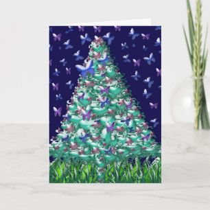 Natures Christmas Tree Feiertagskarte
