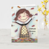 Nature's Confetti - Grußkarte Karte (Gelbe Blume)