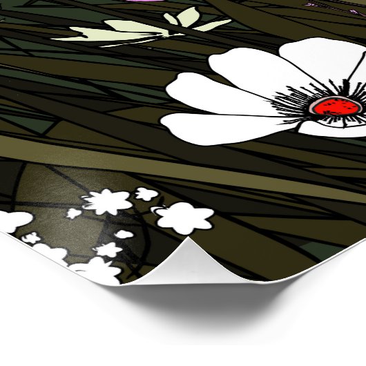 Natures Costal Meadow Poster (Ecke)