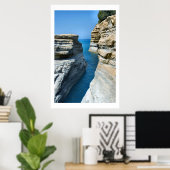 Natures Cut - Corfu Island Seascape Posters Poster (Heimbüro)