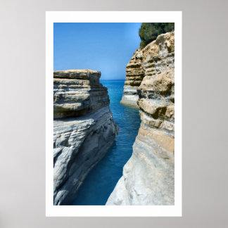 Natures Cut - Corfu Island Seascape Posters Poster