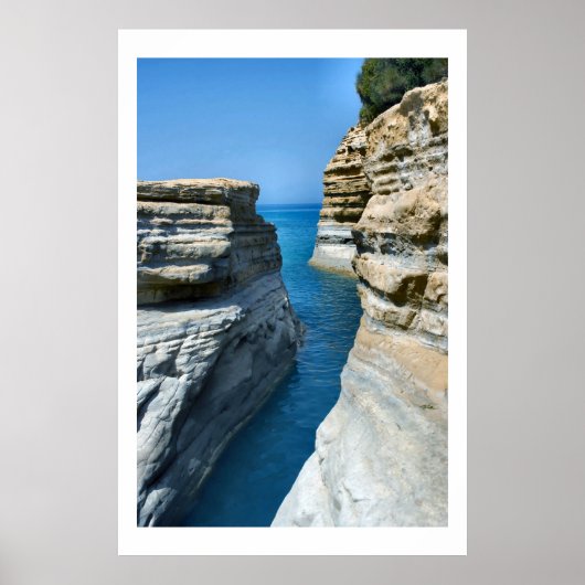 Natures Cut - Corfu Island Seascape Posters Poster (Vorne)