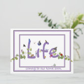 Nature's Delight-Baby Dusche: Einladung (Stehend Vorderseite)