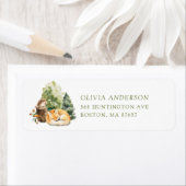 Nature's Delight Baby Shower Fox Address Label (Insitu)