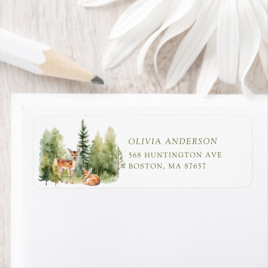 Nature's Delight Baby Shower Hängeadresse Etikett (Insitu)