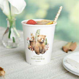 Nature's Delight Bear Baby Dusche Pappbecher