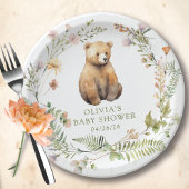 Nature's Delight Bear Baby Dusche Pappteller