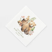 Nature's Delight Bear Baby Dusche Serviette (Ecke)