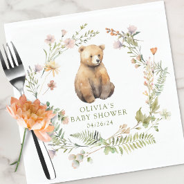 Nature's Delight Bear Baby Dusche Serviette