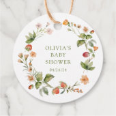 Nature's Delight Bunny Baby Shower Favor Geschenk Geschenkanhänger (Rückseite)