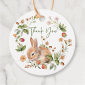 Nature's Delight Bunny Baby Shower Favor Geschenk Geschenkanhänger (Vorderseite)