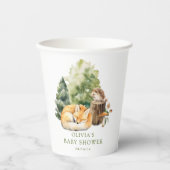 Nature's Delight Fox Babydusche Pappbecher (Vorderseite)
