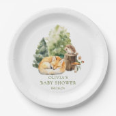 Nature's Delight Fox Babydusche Pappteller (Vorderseite)