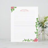 Nature's Embrace Lined Paper Sheet (Stehend Vorderseite)