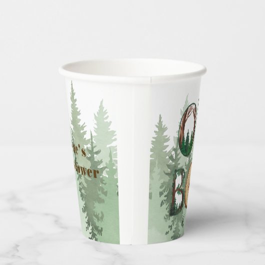 Nature's Expression: Oh Boy Baby Shower Pappbecher (Rechts)