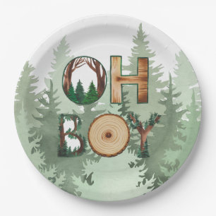 Nature's Expression: Oh Boy Baby Shower Pappteller