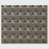 "Nature's Fast: A Wallaby's Snack Break" Geschenkpapier (Flach)