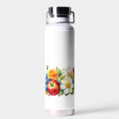 Nature's Fruit and Blume Apple Marigold Trinkflasche (Rückseite)